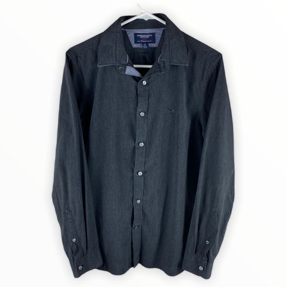 American Eagle Slim Fit Long Sleeve Button Down